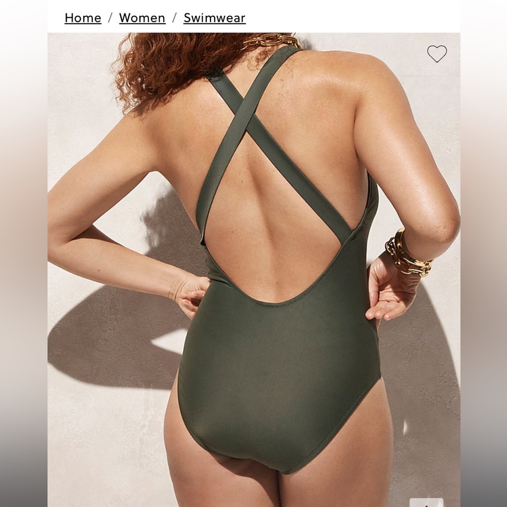 EUC J.Crew High-support cross-back one-piece